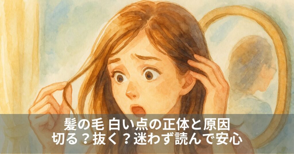 髪の毛 白い点の正体と原因｜切る？抜く？迷わず読んで安心
